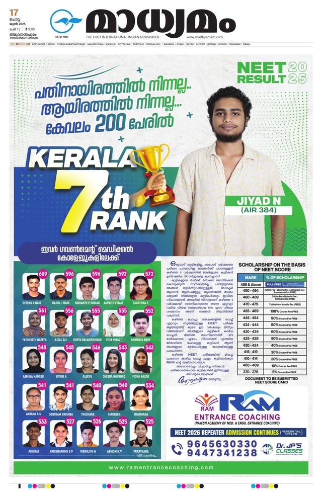 Madhyamam Trivandrum